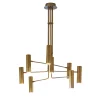 Bukè S8 Gold Finish Brass 6-lights Chandelier