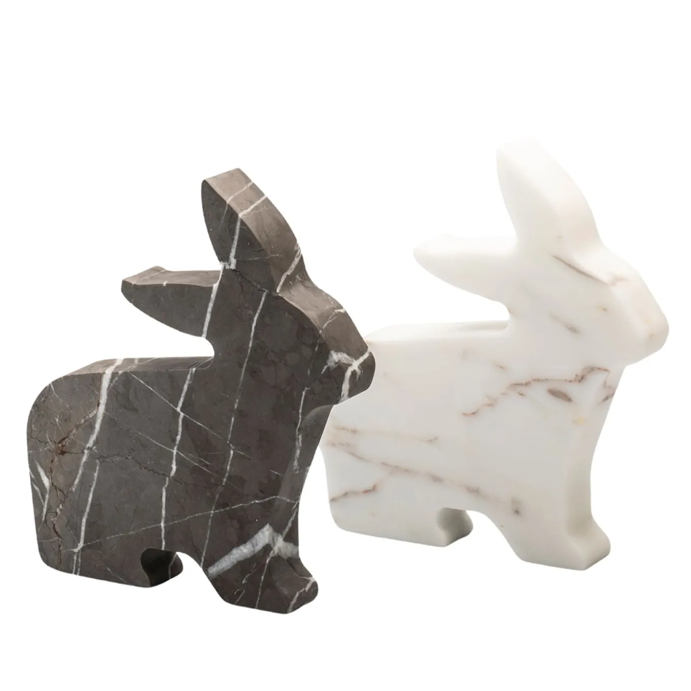 Bunny Large Gray Statuette by Alessandra Grasso