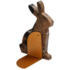 Bunny Set of 2 Black & Gold Bookends by Alessandra Grasso