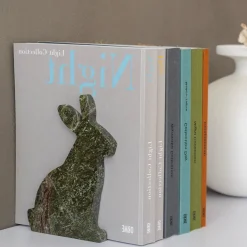 Bunny Set of 2 Picasso Green Bookends by Alessandra Grasso