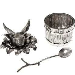Bunny Sterling Silver Sugar Container