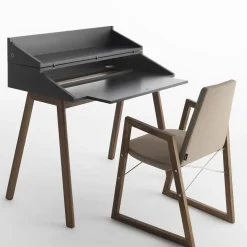 Bureau Black Writing Desk by Esa Vesmanen