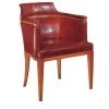 Burgundy Short Armchair