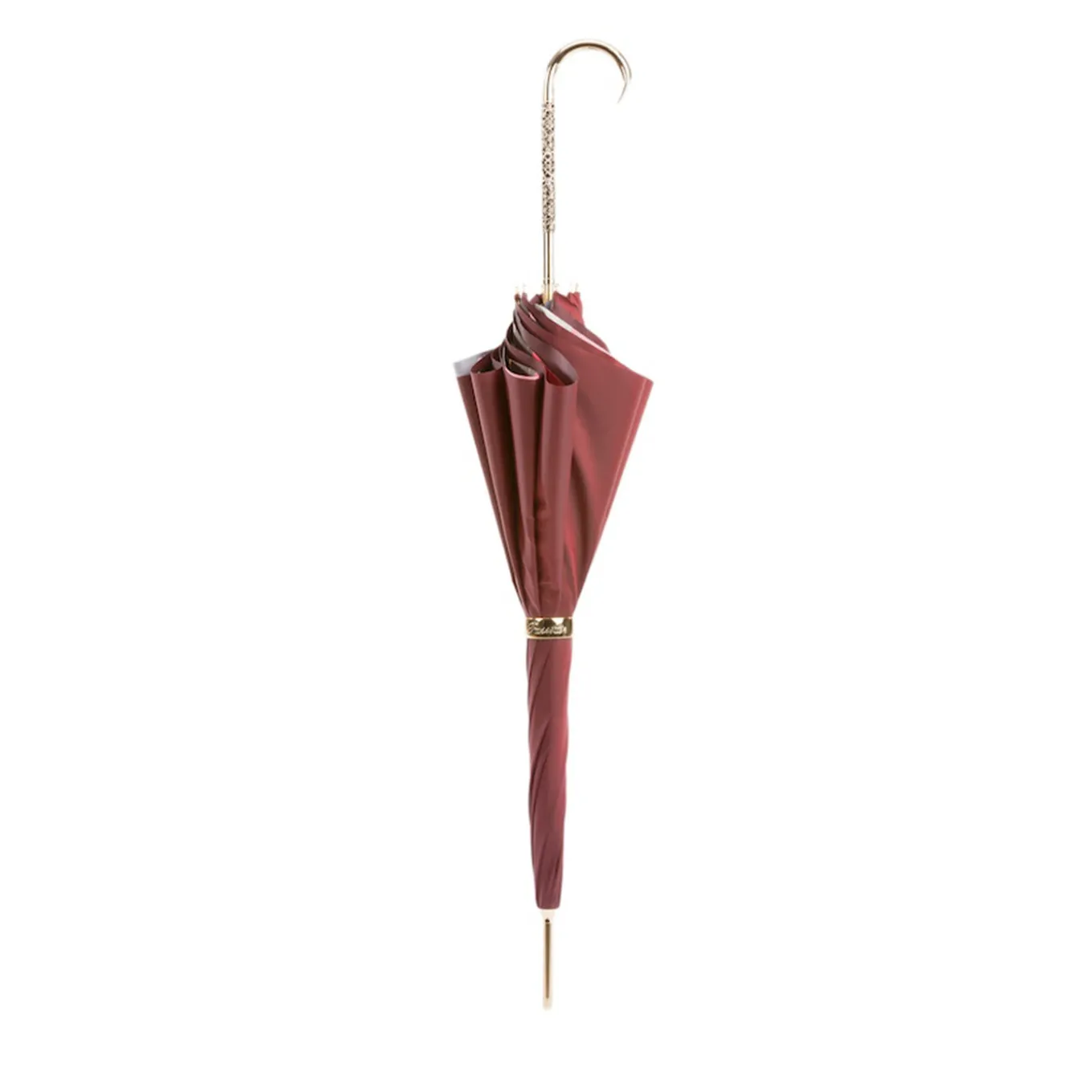 Burgundy Vintage Umbrella - Double Cloth