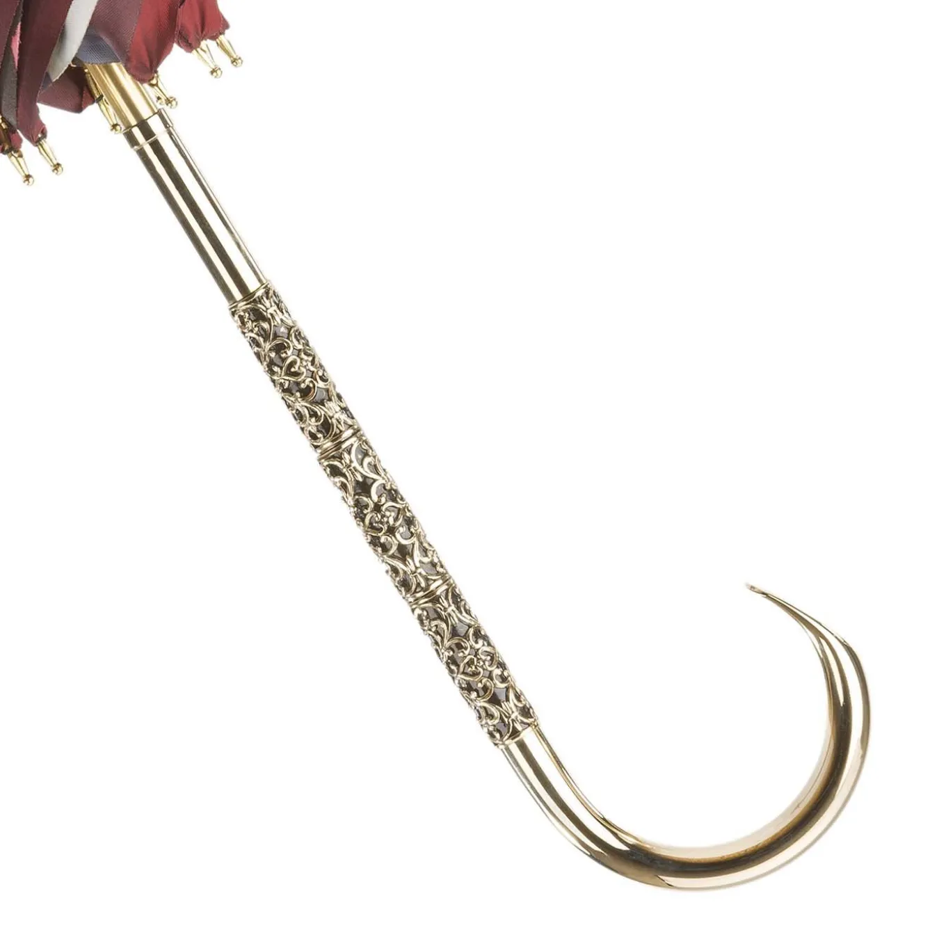 Burgundy Vintage Umbrella - Double Cloth