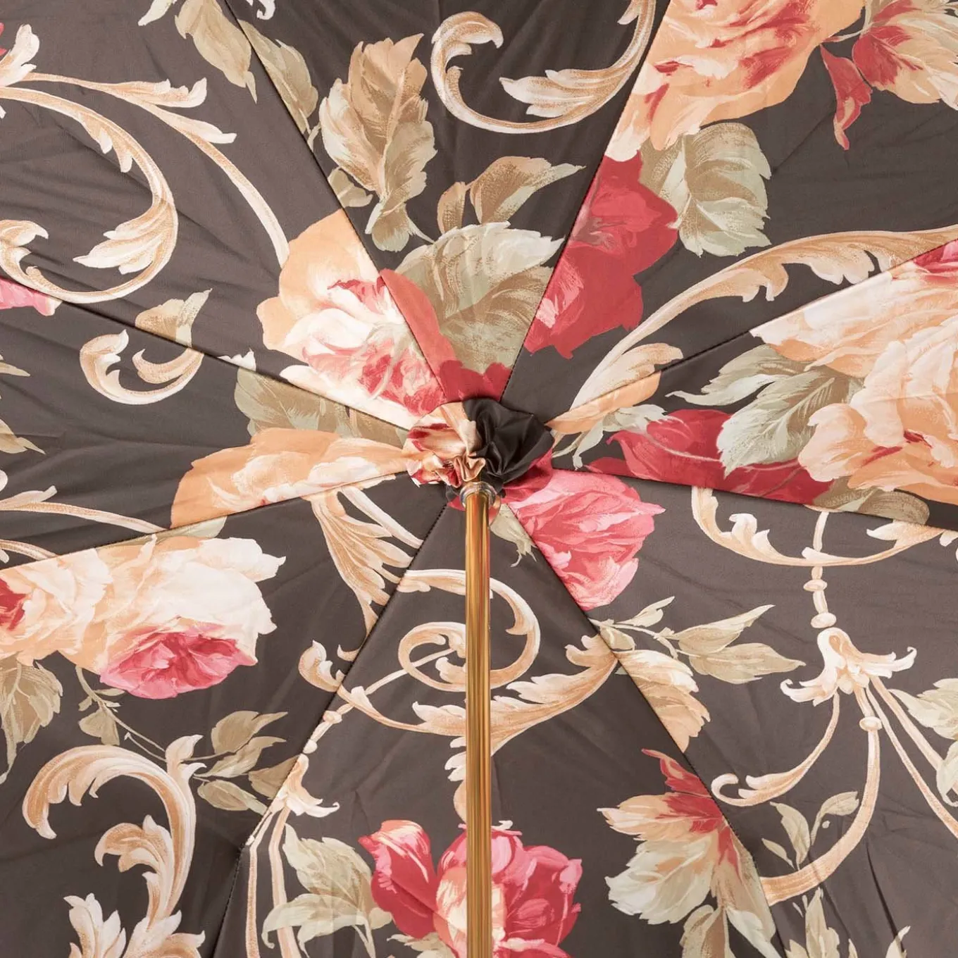 Burgundy Vintage Umbrella - Double Cloth