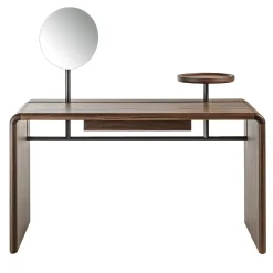 Butter Canaletto Vanity Desk with Mirror