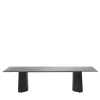 Butterfly Black Glass Table
