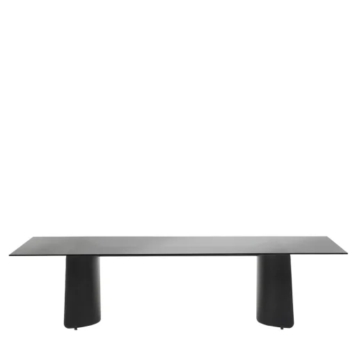 Butterfly Black Glass Table