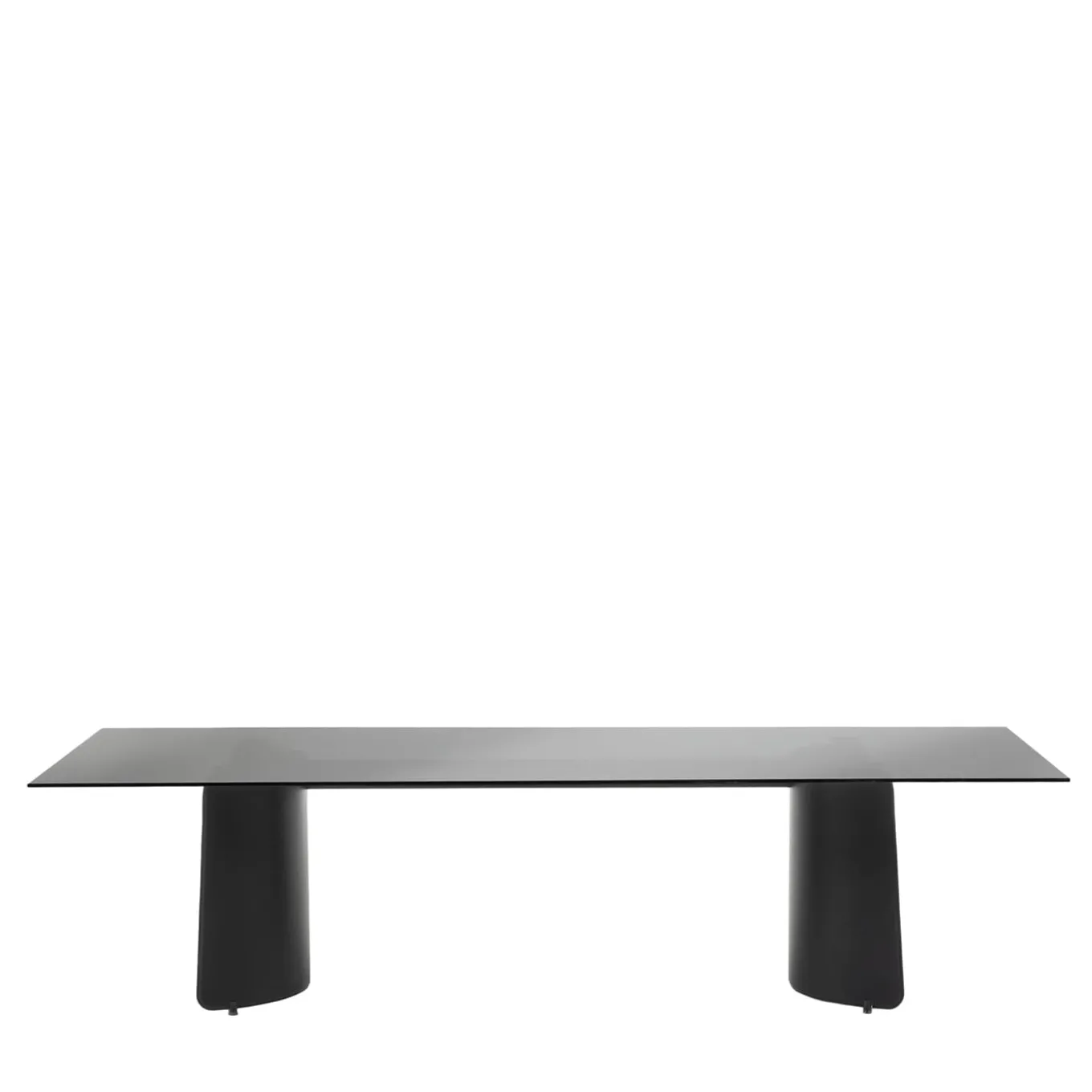 Butterfly Black Glass Table