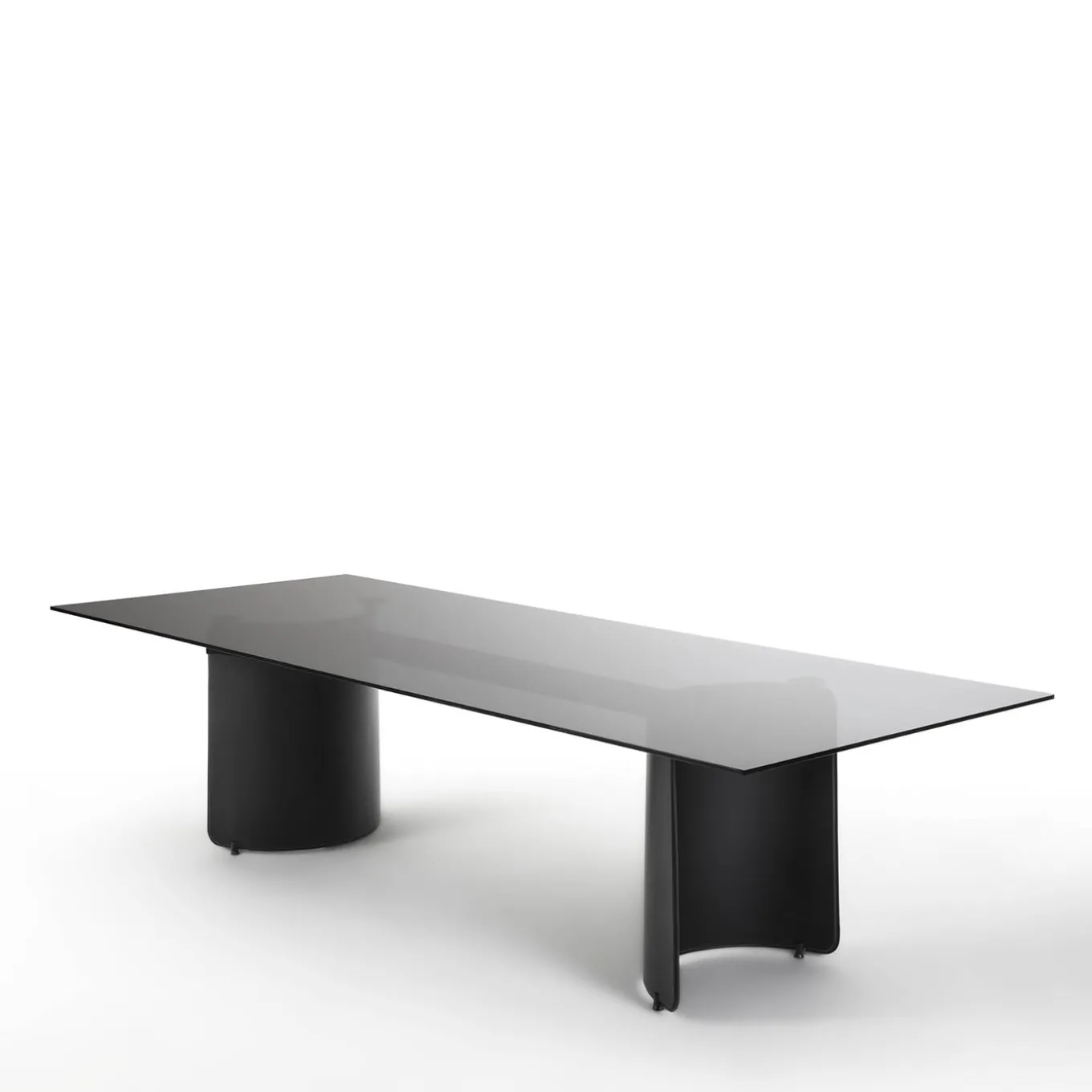 Butterfly Black Glass Table