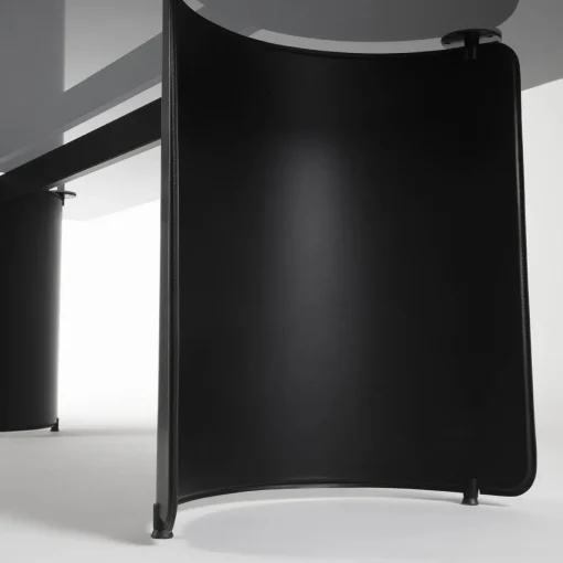 Butterfly Black Glass Table