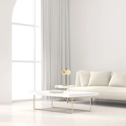 Butterfly Table Lamp in Polished Brass and Alabaster