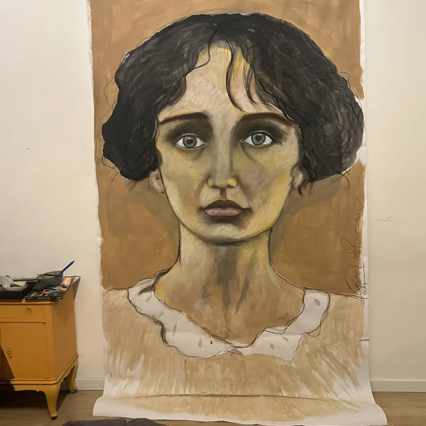 CA/1000 Mom Fine Art Polychrome Painting