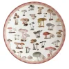 Cabinet De Curiosités Porcelain Charger Plate With Mushrooms