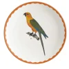 Cabinet De Curiosités Set Of 2 Porcelain Bread Plates With Birds