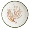Cabinet De Curiosités Set Of 2 Porcelain Bread Plates With Corals