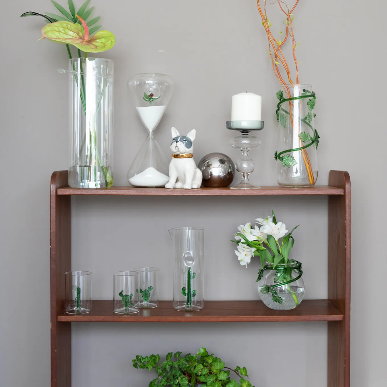 Cactus Set of 4 Glasses