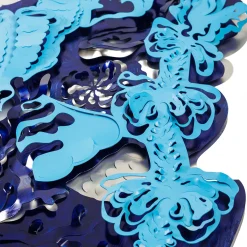 Caelum Stellans Blu Di Prussia Wall Sculpture by Matteo Cibic