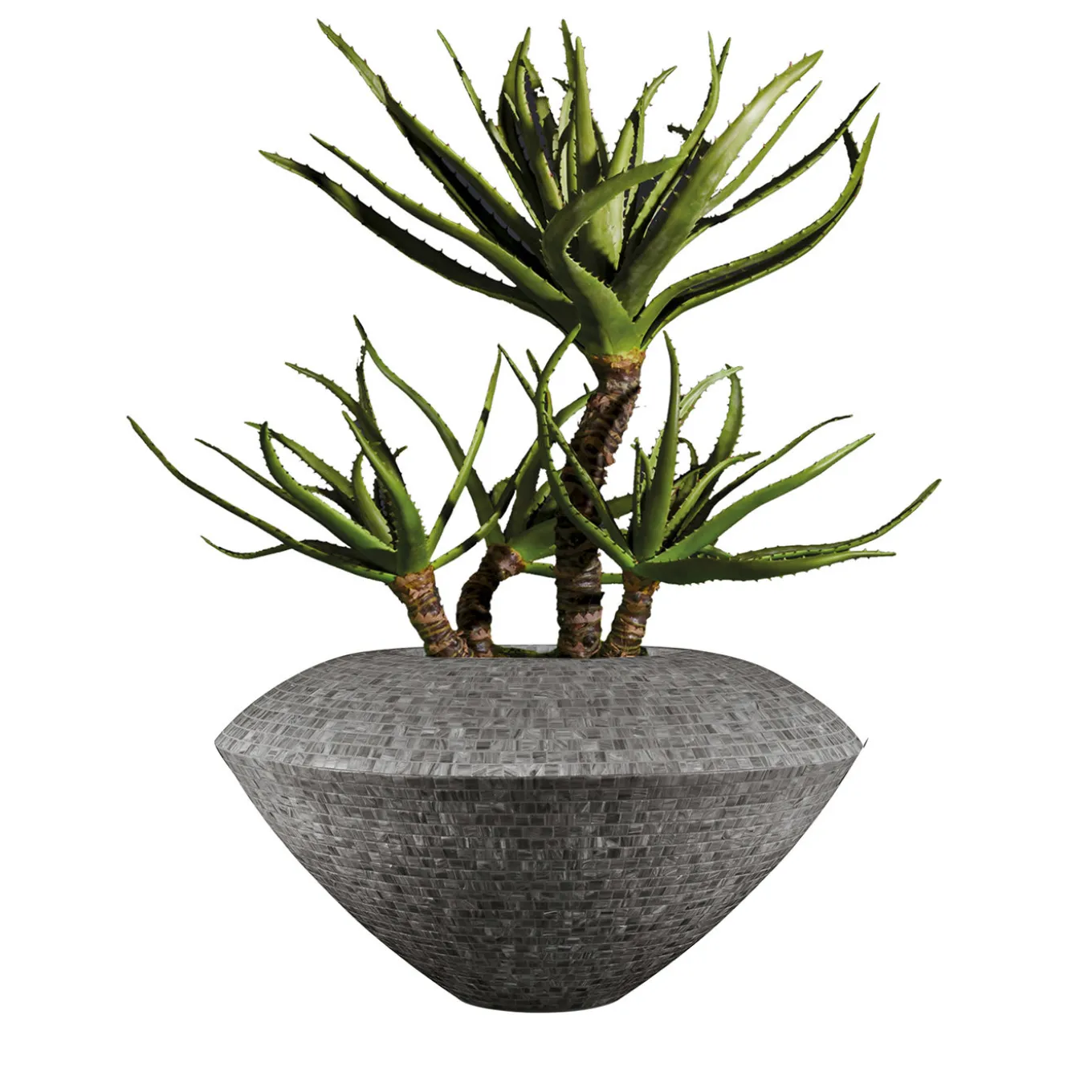 Cairo Gray Mosaic Floral Arrangement