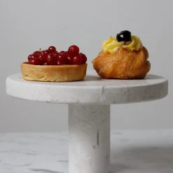 Cake Stand in Albaperla Marble