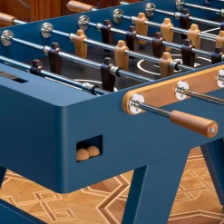 Calciobalilla Boss Iroko wood Blue Foosball Table