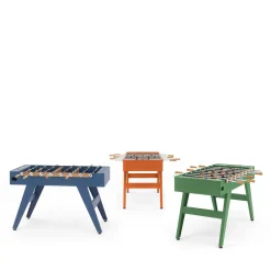 Calciobalilla Boss Iroko wood Blue Foosball Table