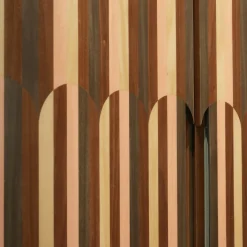 Caleido Piume Natural Wood Bar Cabinet