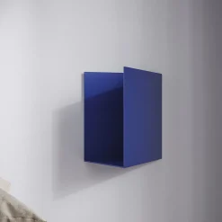 Caletta Pocket Blue Metal Shelf with Right Opening