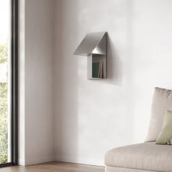 Caletta Pocket Gray Metal Shelf with Right Opening