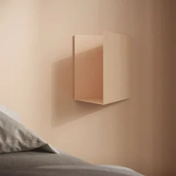 Caletta Pocket Pink Metal Shelf with Right Opening