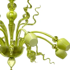 Callesverde Green Glass Chandelier