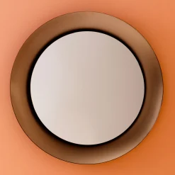Calliope Frosted Bronze Wall Mirror