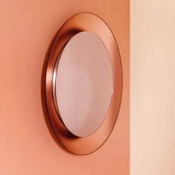 Calliope Frosted Copper Wall Mirror