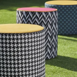 Calybabu Yellow Outdoor Pouf