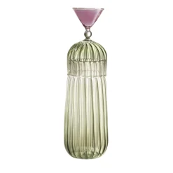 Calypso Green Bottle and Glass