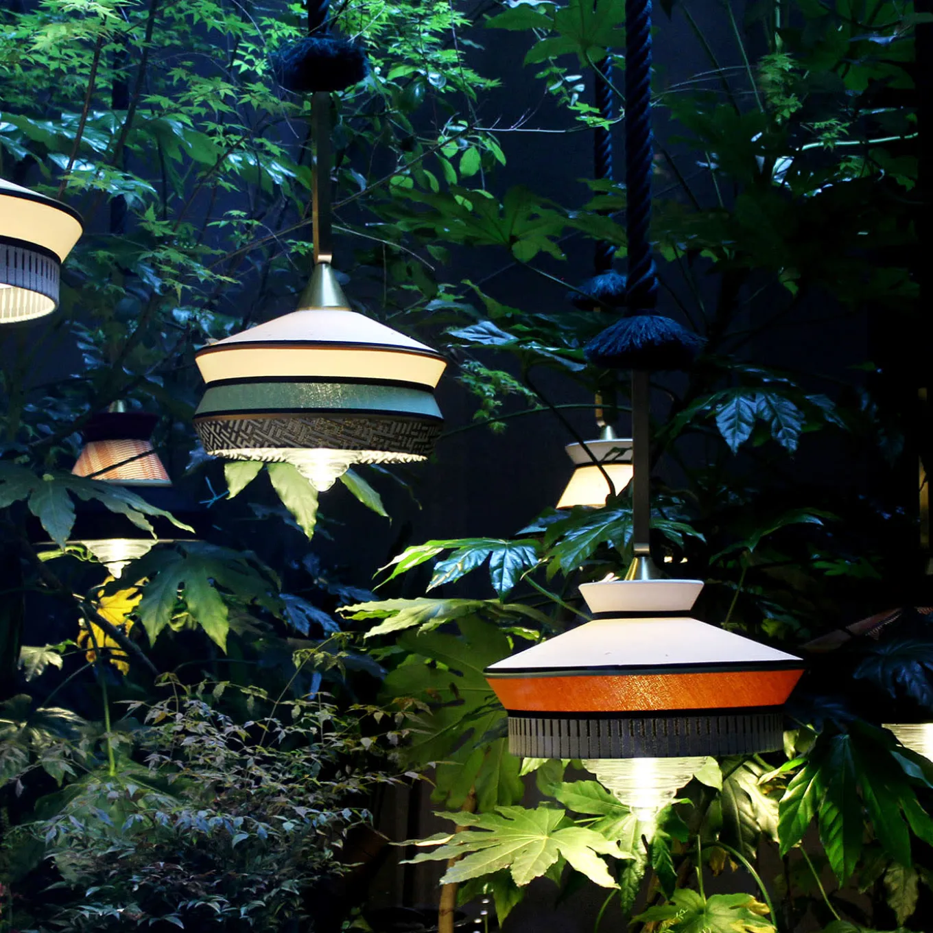 Calypso Martinique Outdoor Yellow Pendant Lamp By Servomuto