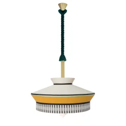 Calypso Martinique Xl Outdoor Yellow Pendant Lamp By Servomuto