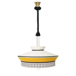 Calypso Martinique Xl Yellow Indoor Pendant Lamp By Servomuto