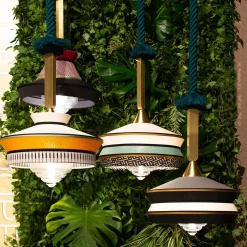 Calypso Outdoor Antigua Mint Pendant Lamp by Servomuto