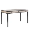 Camilla Desk Dove Grey Leather