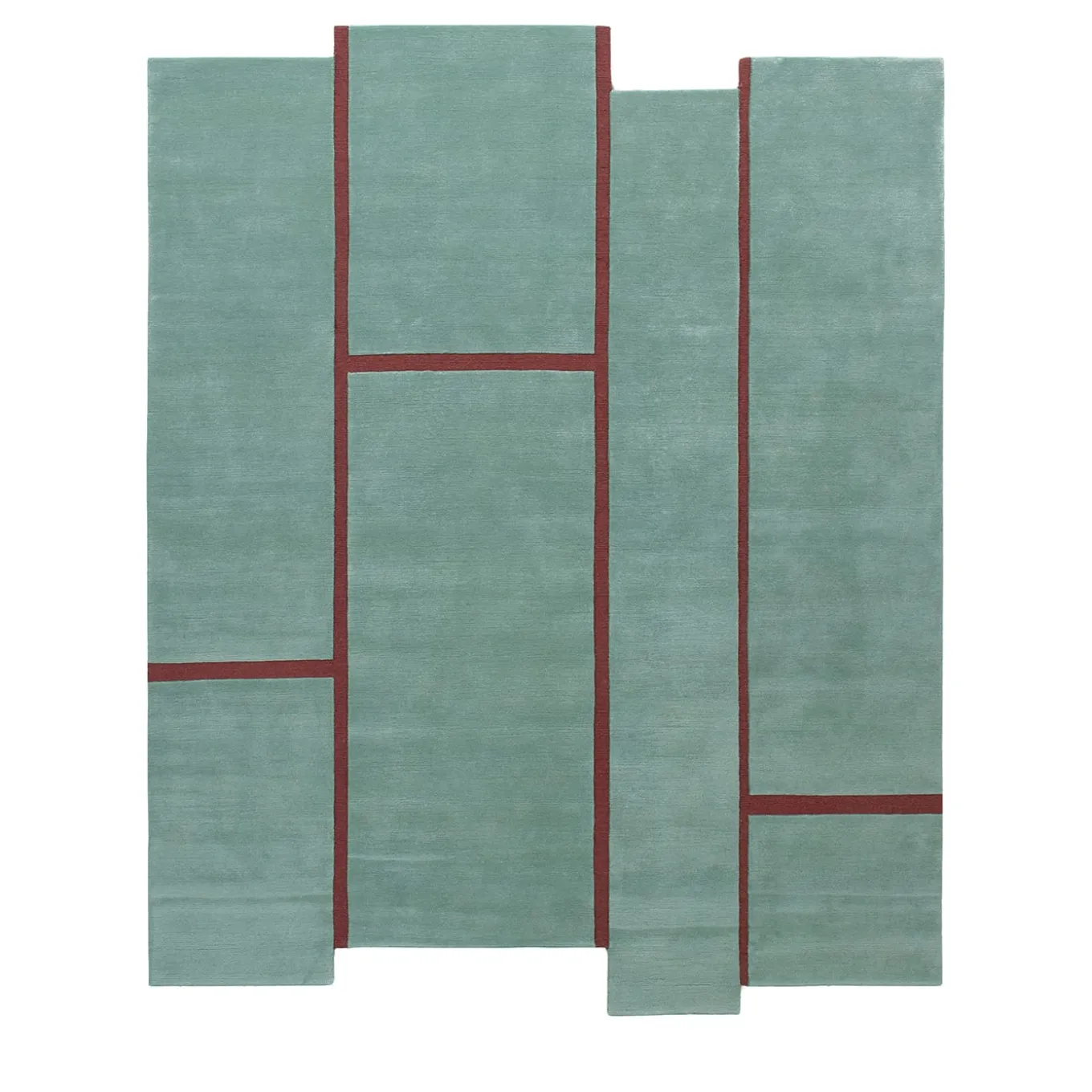 Campiture Mint and Purple Carpet by Elisa Ossino