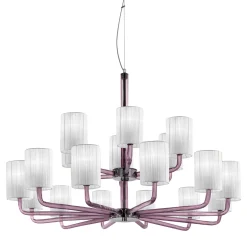 Can Can Amethyst 18-Light Chandelier