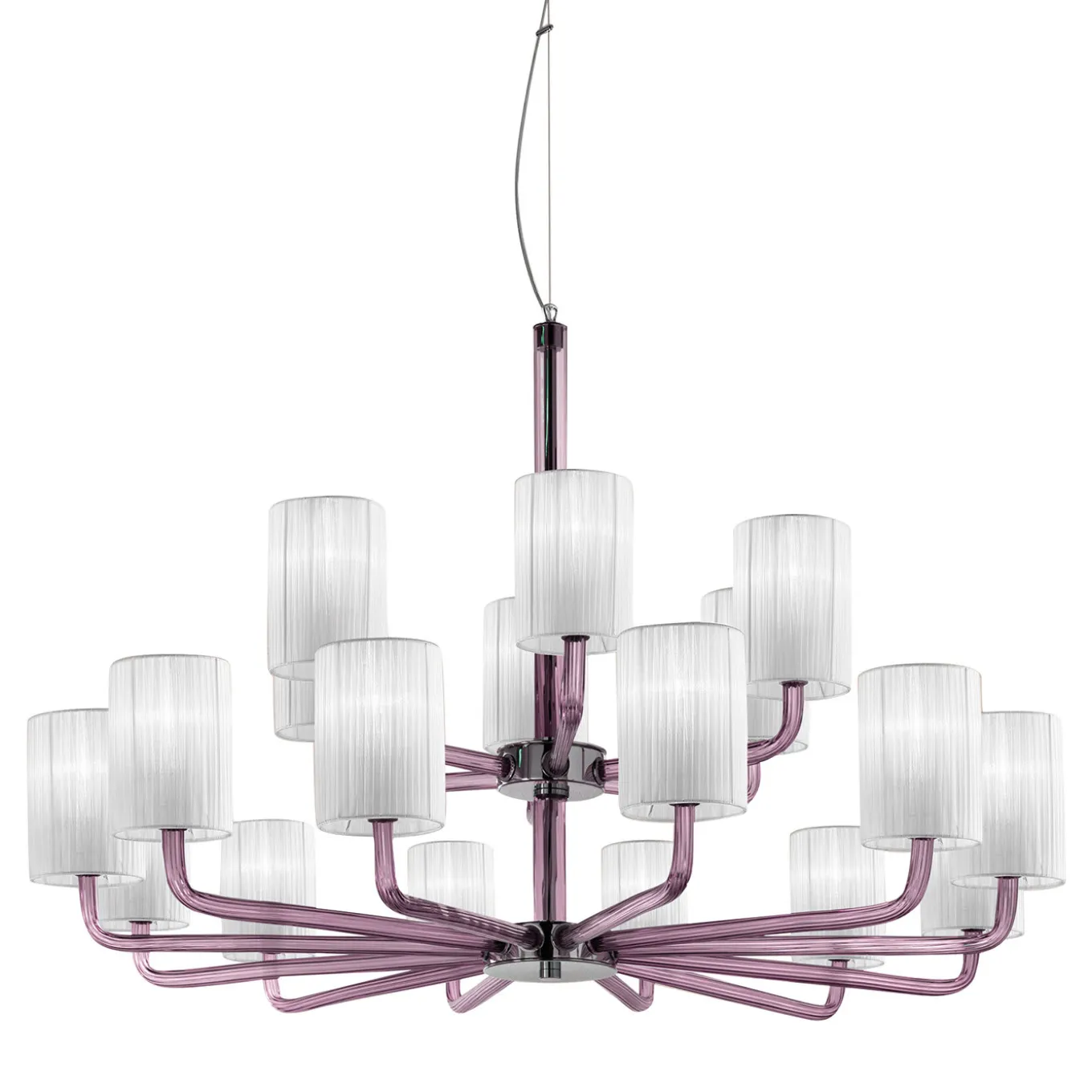 Can Can Amethyst 18-Light Chandelier