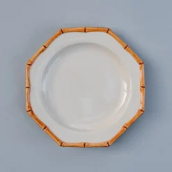 Canabe Bamboo Ceramic Dining Set