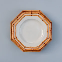 Canabe Bamboo Ceramic Dining Set