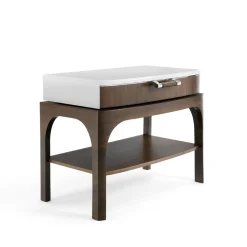 Canaletto Walnut Bedside Table