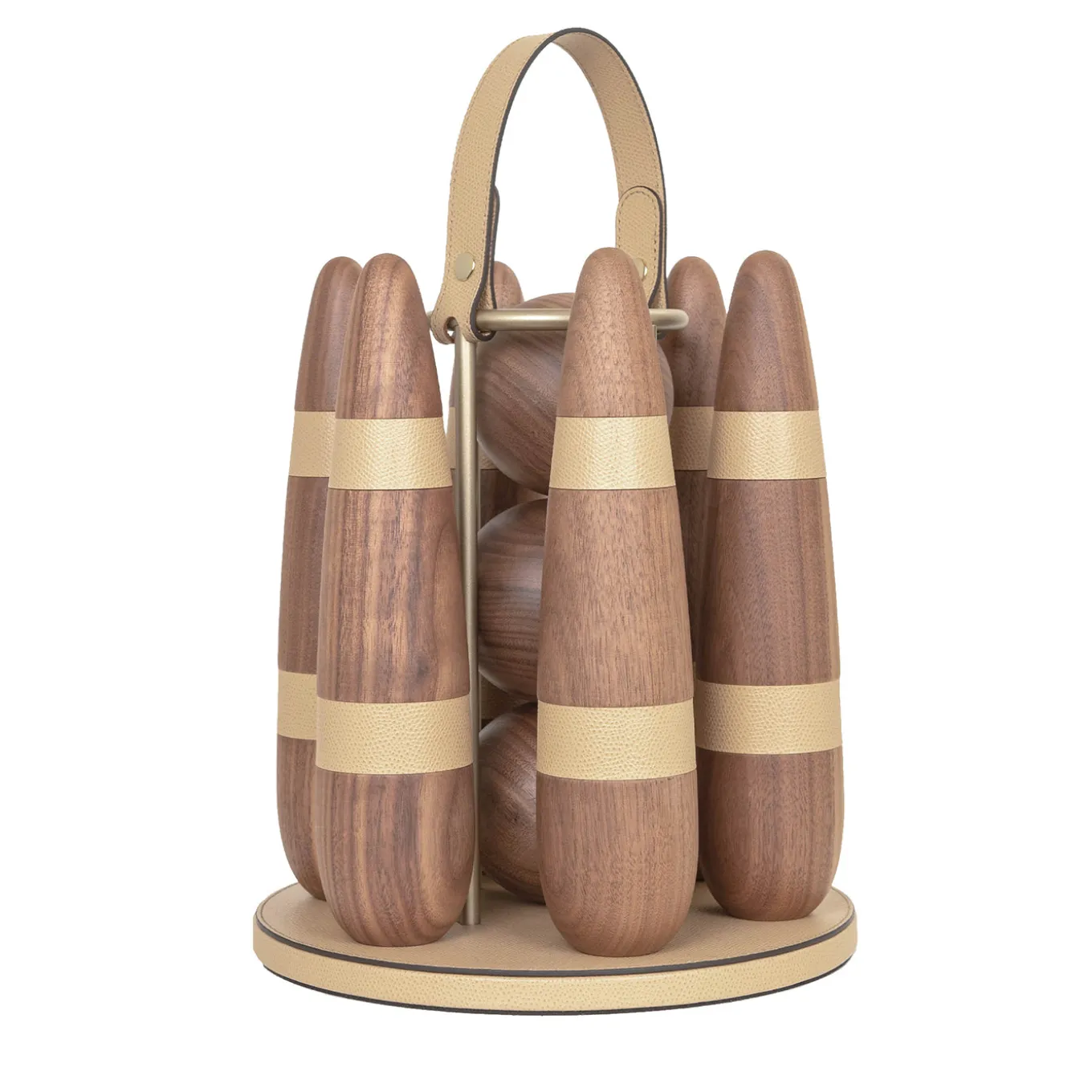Canaletto Wood Bowling Set