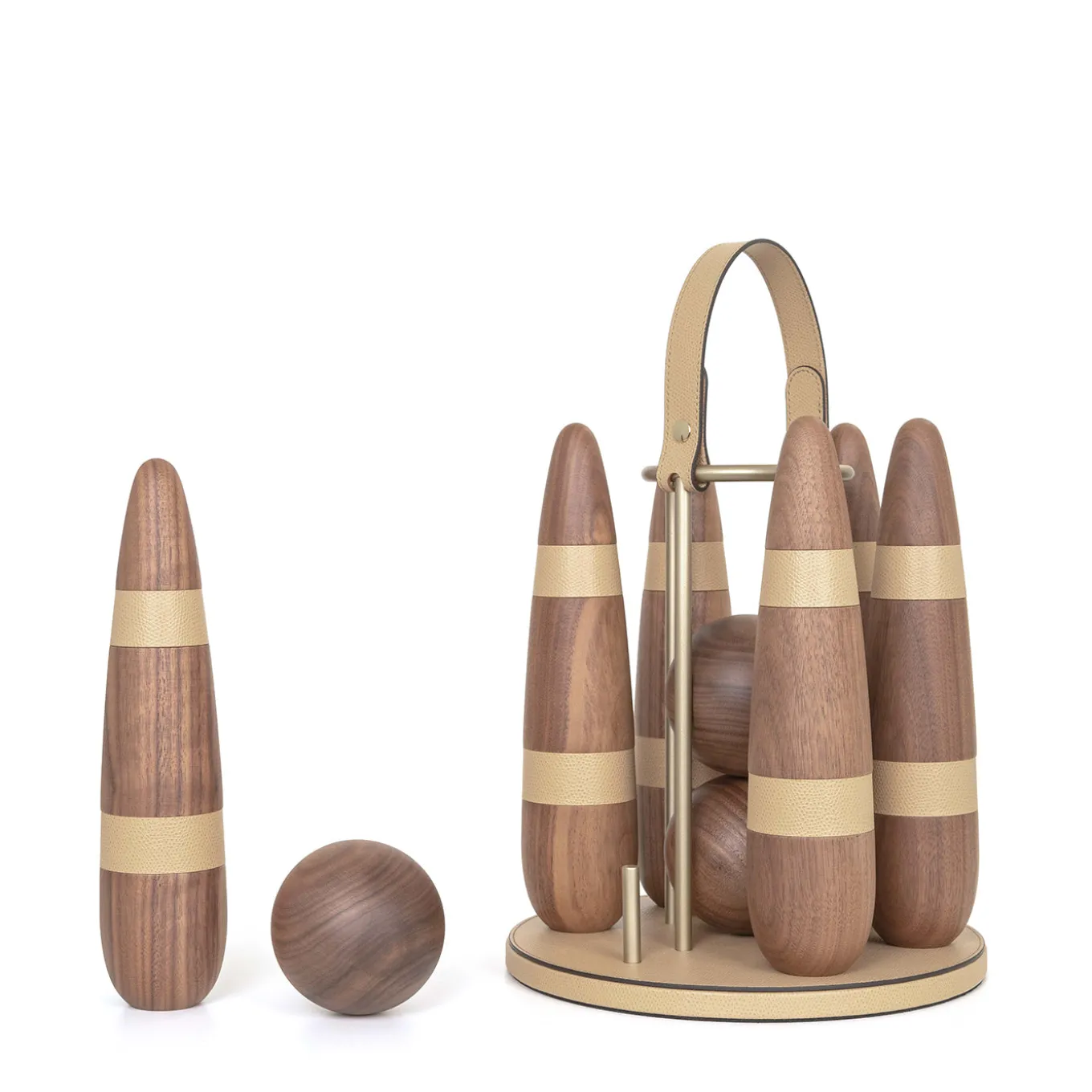 Canaletto Wood Bowling Set