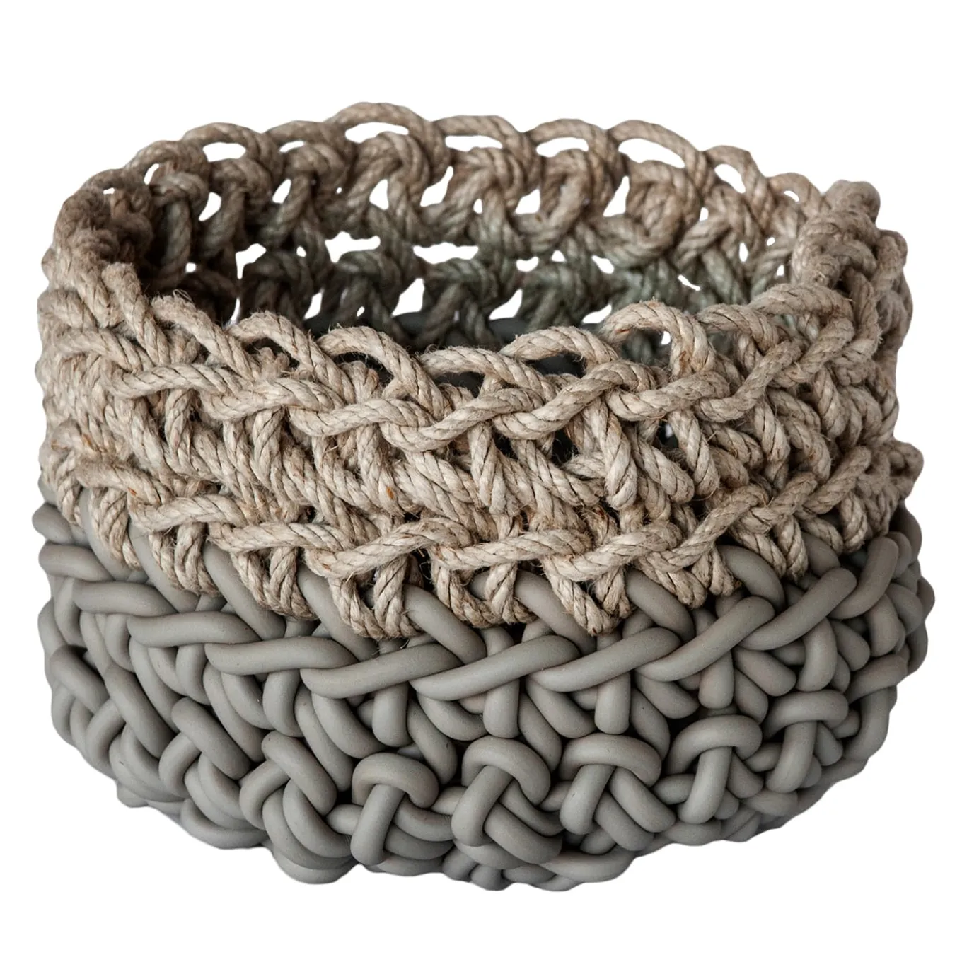 Canapa Pearl Grey Basket #3 by Rosanna Contadini